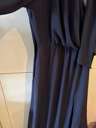 Vestido largo azul para evento