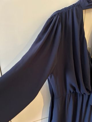 Vestido largo azul para evento