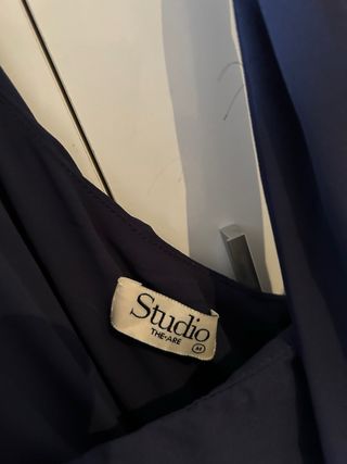 Vestido largo azul para evento