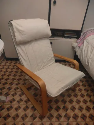 Sillón/mecedora Poang Ikea crema