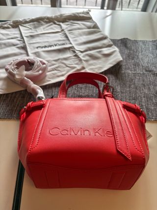 Borsa Calvin Klein corallo nuova