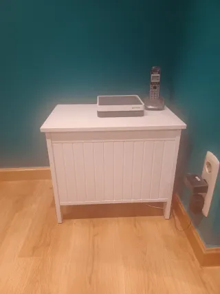 Banco Baúl Almacenaje Ikea Blanco