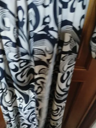 Abito lungo fantasia beige e nero