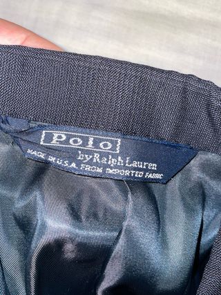 Giacca Ralph Lauren blu lana tg 48