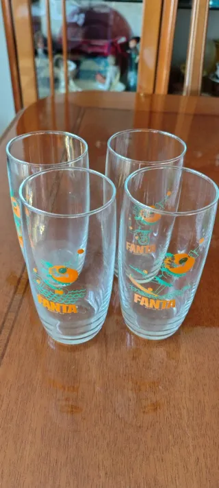 Set 4 bicchieri Fanta vintage