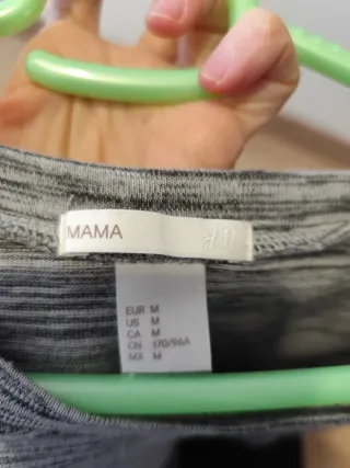 Vestido premamá gris jaspeado