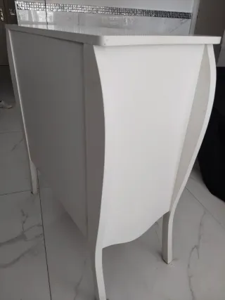 Mueble blanco 3 cajones madera