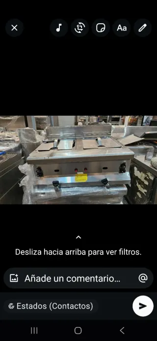 Freidora doble gas sobremesa