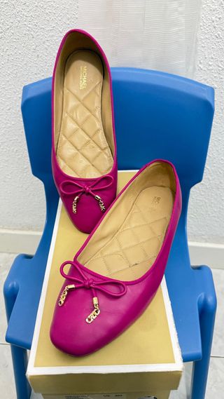 Michael Kors Bailarinas Piel Rosa Talla 39