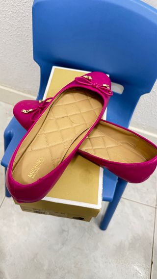 Michael Kors Bailarinas Piel Rosa Talla 39