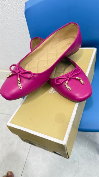 Michael Kors Bailarinas Piel Rosa Talla 39