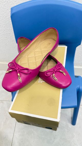 Michael Kors Bailarinas Piel Rosa Talla 39