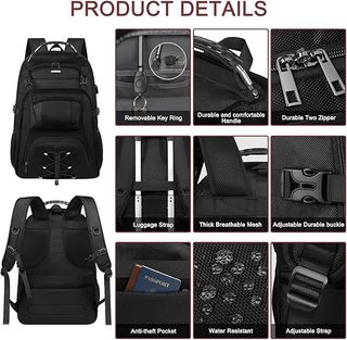 Mochila JCDOBEST Extra Grande Negra