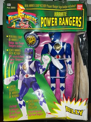 Thunder Megazord Power Rangers y blue ranger muñec