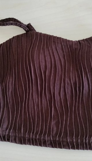 Top tirantes marrón con relleno