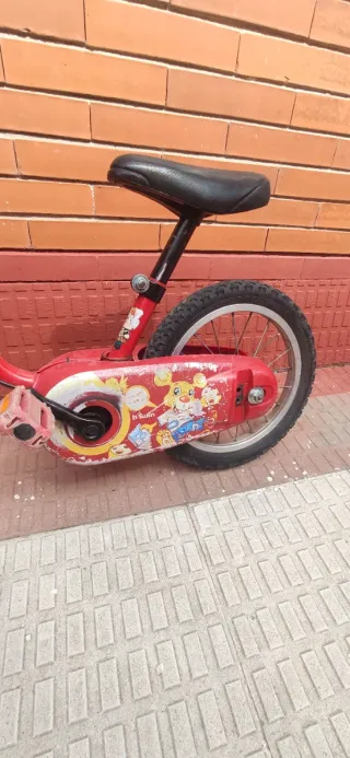 Bicicleta infantil 14 roja