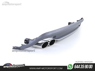 DIFUSOR TRASERO IMPRIMADO CON COLAS DOBLES PARA AUDI A5 8T 2007-2011