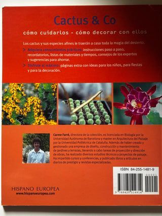 3 libros jardinería: césped, herramientas y cactus