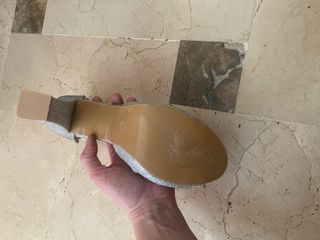 Zapatos de fiesta plateados