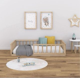 Cama Montessori Madera Natural