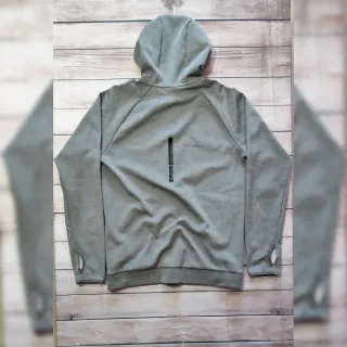 Chaqueta Puma Gris con Cremallera y Capucha