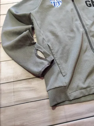 Chaqueta Puma Gris con Cremallera y Capucha