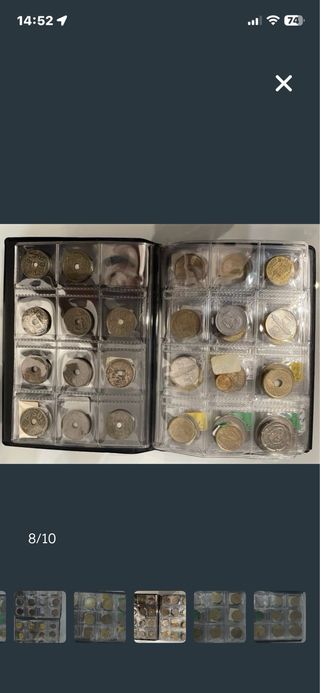 Moneda antigua dorada