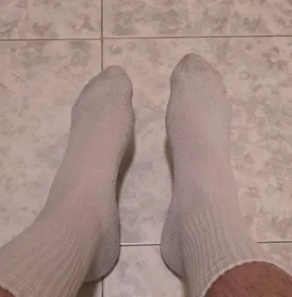 Calzini spugna uomo grigio/bianco