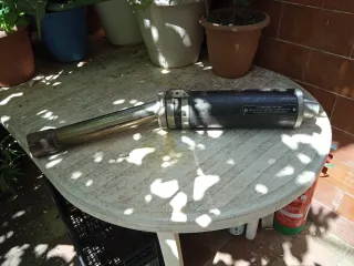Tubo escape High-tes fibra carbono Y acero inoxida