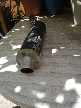 Tubo escape High-tes fibra carbono Y acero inoxida