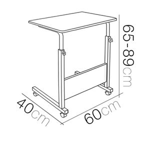 Mesa elevable madera y metal. A estrenar