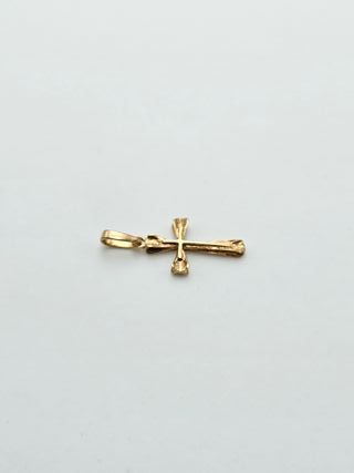 Colgante de Oro 18K, Cruz Pequeña, 0,72gr, 2cm