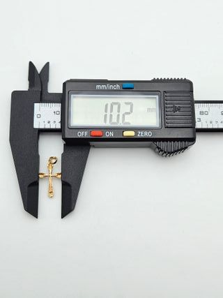 Colgante de Oro 18K, Cruz Pequeña, 0,72gr, 2cm
