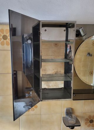 Specchiera, Plafoniera, Arredobagno design anni 70