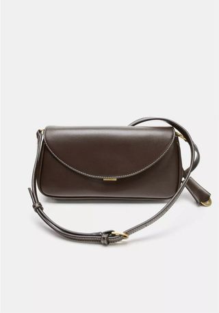 Bolso Zara Marrón Piel