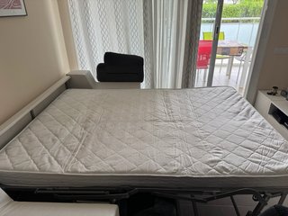 Sofá Cama Apertura Italiana Gris/Blanco