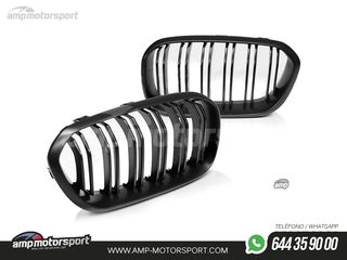PARRILLA DELANTERA LOOK M1 PARA BMW SERIE 1 F20 / F21 2015-2018 NEGRO MATE