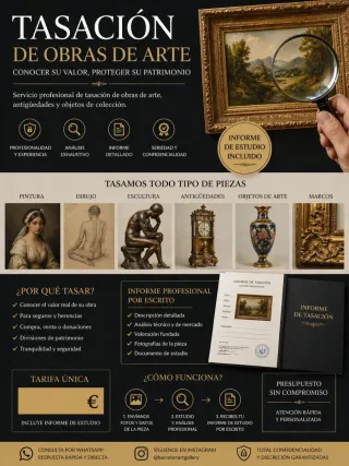 Tasación obras arte de herencias + valoracion