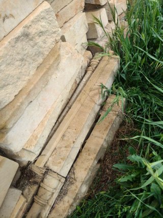 Retales de piedra de Villamayor