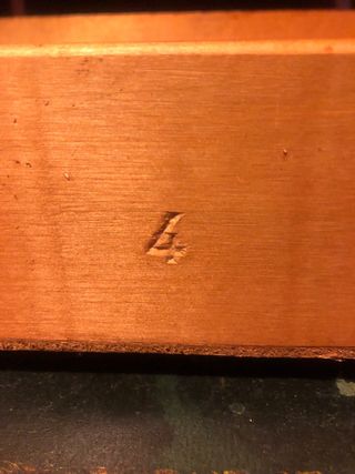 Escritorio estilo inglés madera y metal