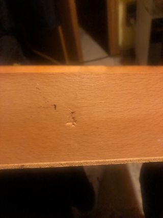 Escritorio estilo inglés madera y metal