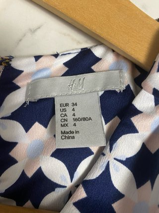 Vestito donna H&M fantasia geometrica