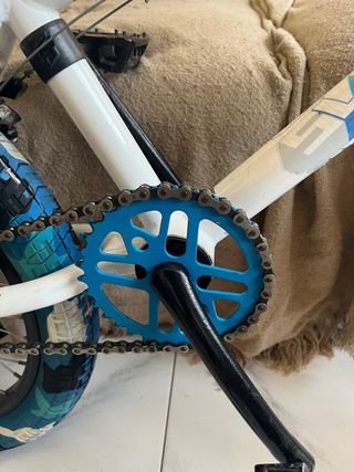 Bicicleta BMX Azul Camuflaje,le falta la silla