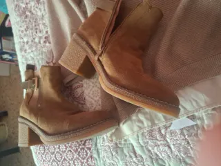 Botines mujer ante hebilla tacón 38