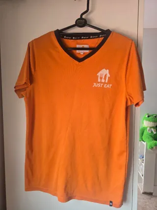 2 Camiseta Just Eat Repartidor Talla M Naranja