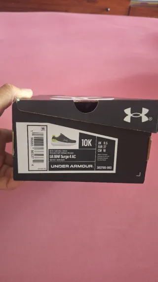 Sneakers Under Armour Bambini Nero/Verde t27