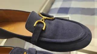 Mocassini Geox Blu Donna Oro
