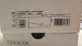 Mocassini Geox Blu Donna Oro