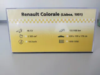 Renault Colorale Taxi Lisboa 1951 escala 1/43