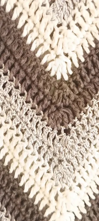 Vestido crochet zig-zag talla única